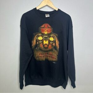 Vintage Fruit of the Loom BEST Smokey The Bear Sweater - Large
